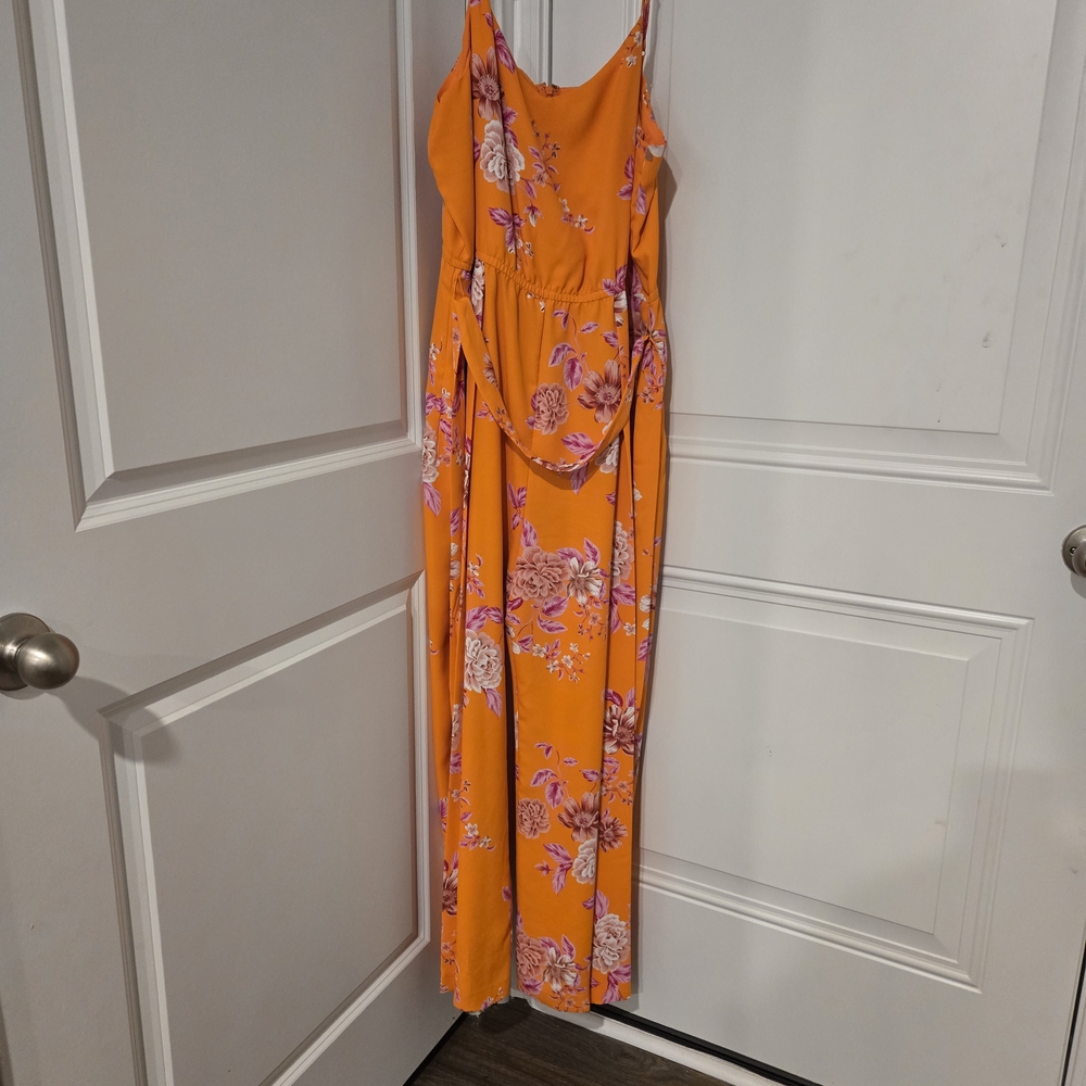 Vince Camuto Orange Floral Dress